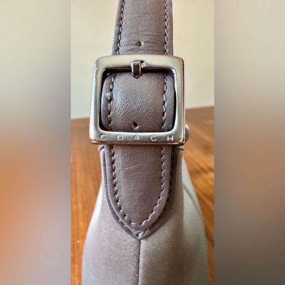 Vintage Coach Neo Crescent Bag Gray Made in Mexico - Picture 4 of 11